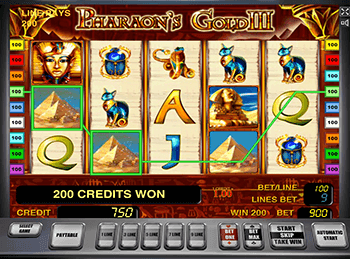 Игровые автоматы Pharaohs Gold III